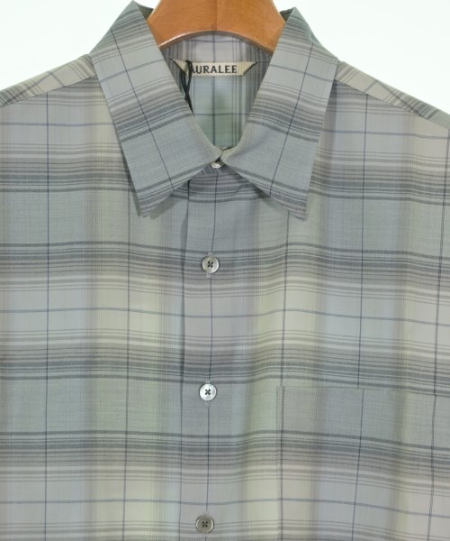 AURALEE（オーラリー）カジュアルシャツ 青 サイズ:3(S位) メンズ/2200648286035