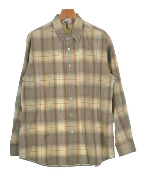 AURALEE(オーラリー)カジュアルシャツ 茶 サイズ:3(S位)/2200648286042