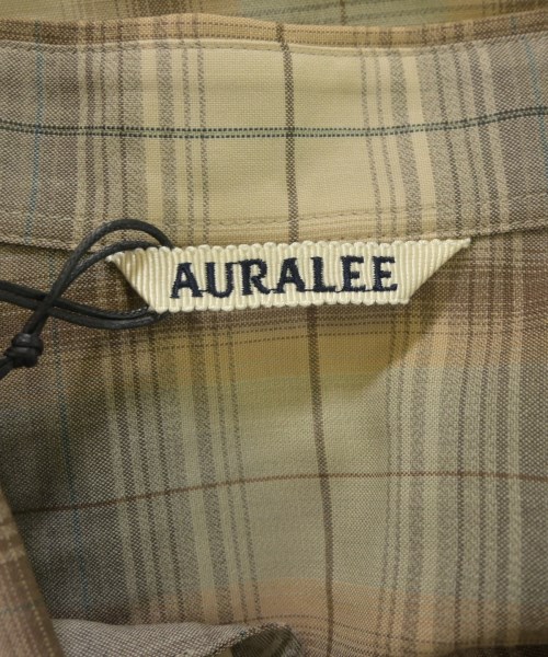 AURALEE（オーラリー）カジュアルシャツ 茶 サイズ:3(S位) メンズ/2200648286042