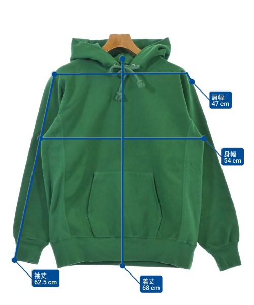 AURALEE（オーラリー）パーカー 緑 サイズ:3(S位) メンズ/2200649228027