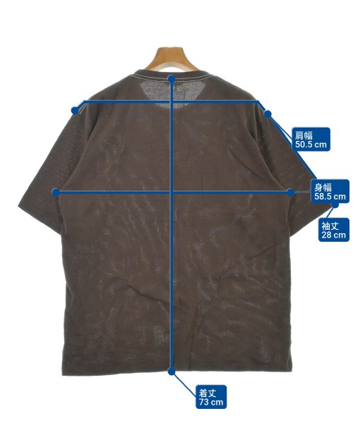 AURALEE（オーラリー）Tシャツ・カットソー 茶 サイズ:5(L位) メンズ/2200647877203