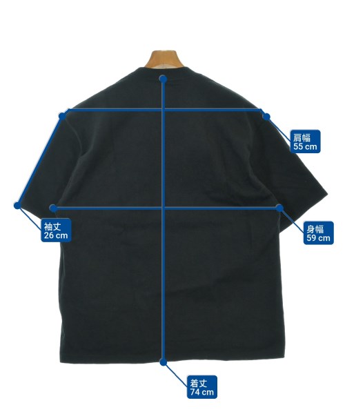 AURALEE（オーラリー）Tシャツ・カットソー 黒 サイズ:5(L位) メンズ/2200647877227