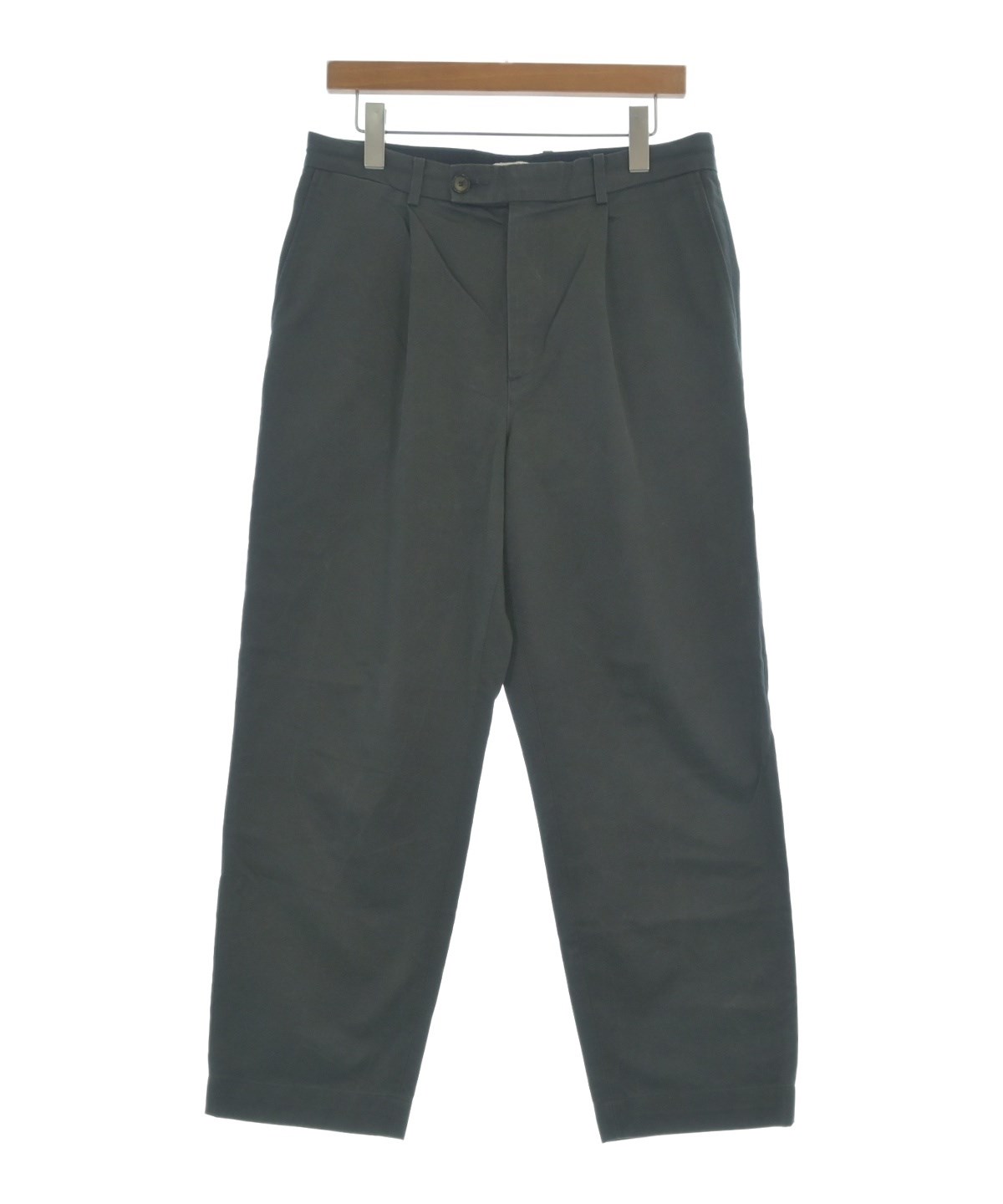 AURALEE ダークグレー スラックス オーラリー AURALEE TROPICAL WOOL SLACKS スラックスパンツ タック 3