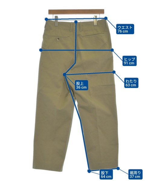 AURALEE（オーラリー）チノパン ベージュ サイズ:3(S位) メンズ/2200650250024