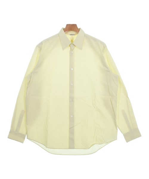 AURALEE(オーラリー)カジュアルシャツ 黄 サイズ:5(L位)/2200650543218