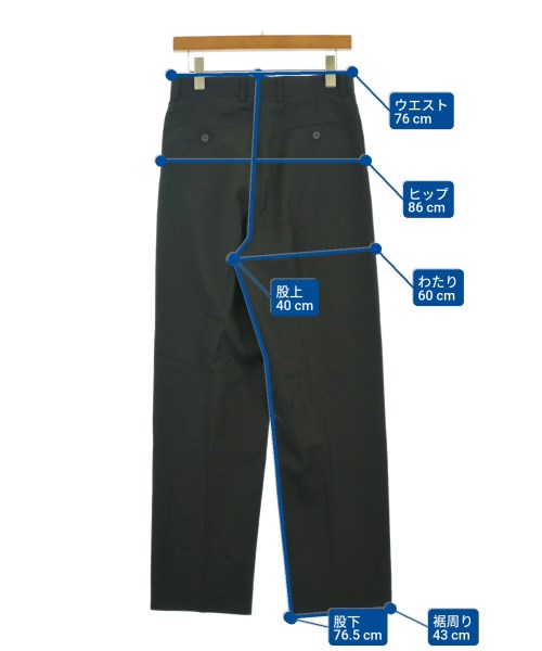 AURALEE（オーラリー）スラックス 黒 サイズ:3(S位) メンズ/2200651373036