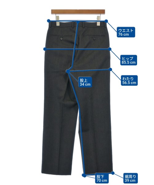 AURALEE（オーラリー）スラックス グレー サイズ:3(S位) メンズ/2200642909039