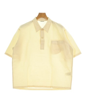 AURALEE（オーラリー）カジュアルシャツ 黄 サイズ:4(M位) メンズ