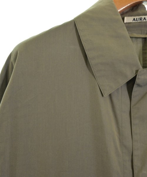 AURALEE（オーラリー）ステンカラーコート カーキ サイズ:4(M位) メンズ/2200652750089