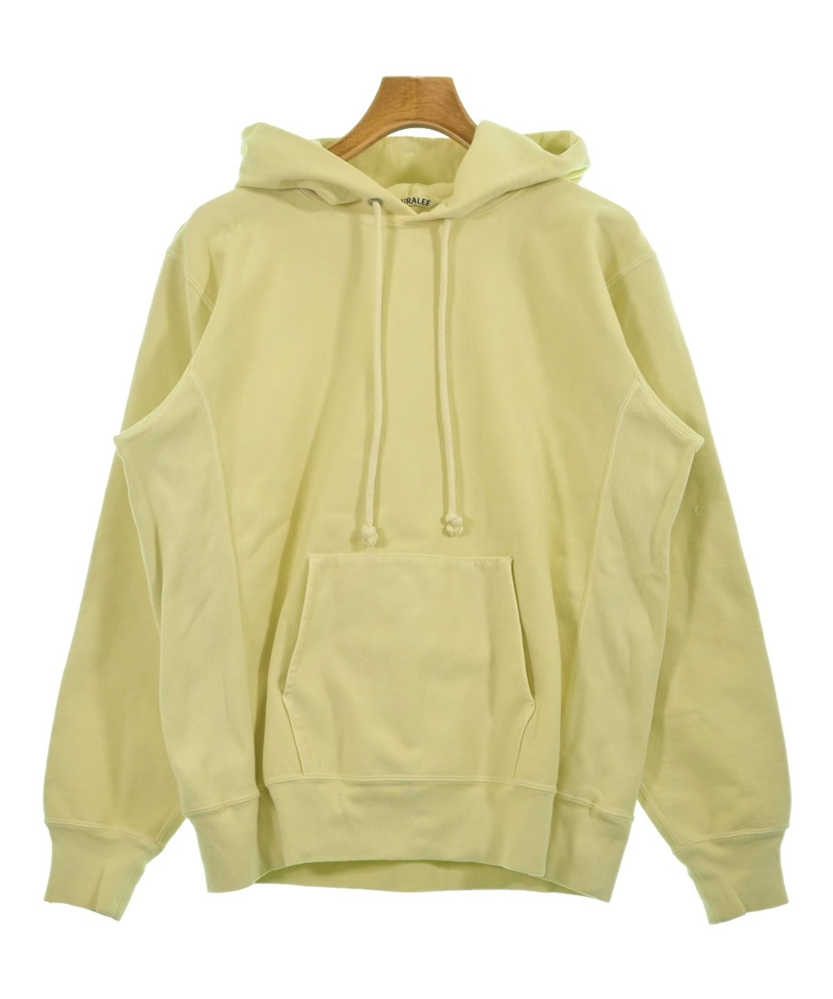 AURALEE（オーラリー）パーカー 黄 サイズ:3(S位) メンズ