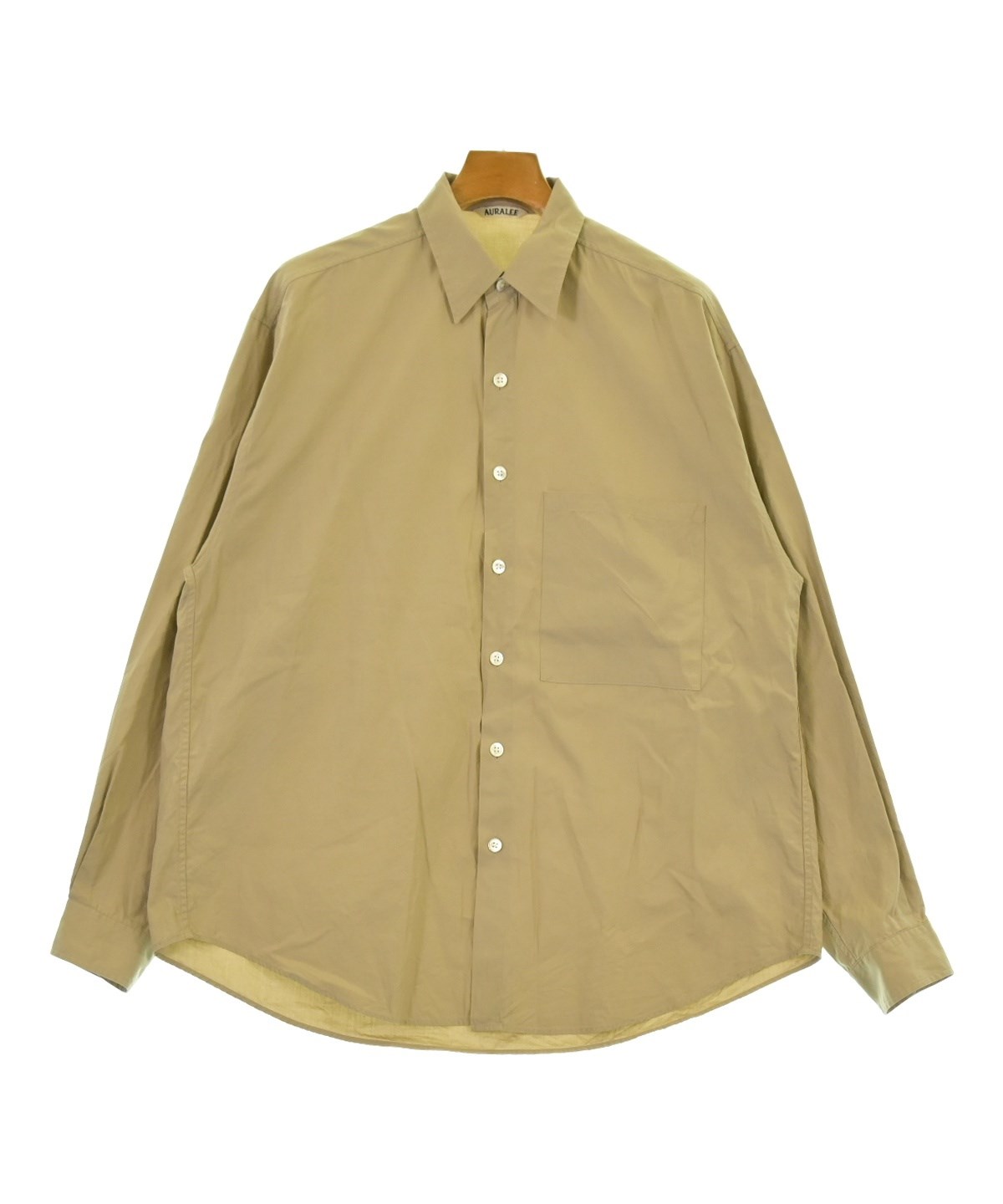AURALEE（オーラリー）カジュアルシャツ ベージュ サイズ:4(M位