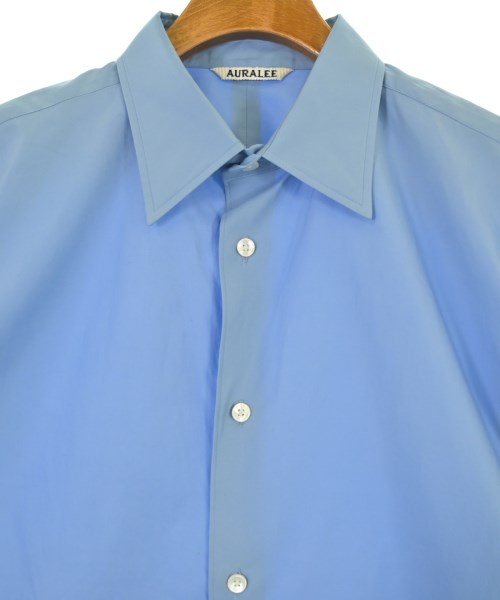AURALEE（オーラリー）カジュアルシャツ 青 サイズ:3(S位) メンズ/2200654215036