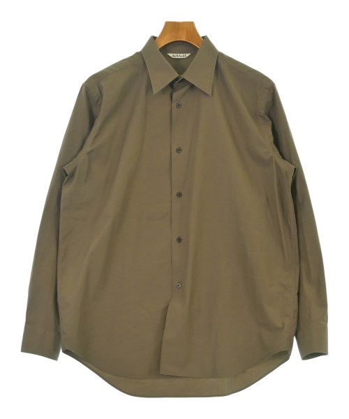 AURALEE(オーラリー)カジュアルシャツ 茶 サイズ:3(S位)/2200654215043