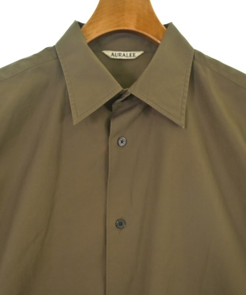 AURALEE（オーラリー）カジュアルシャツ 茶 サイズ:3(S位) メンズ/2200654215043