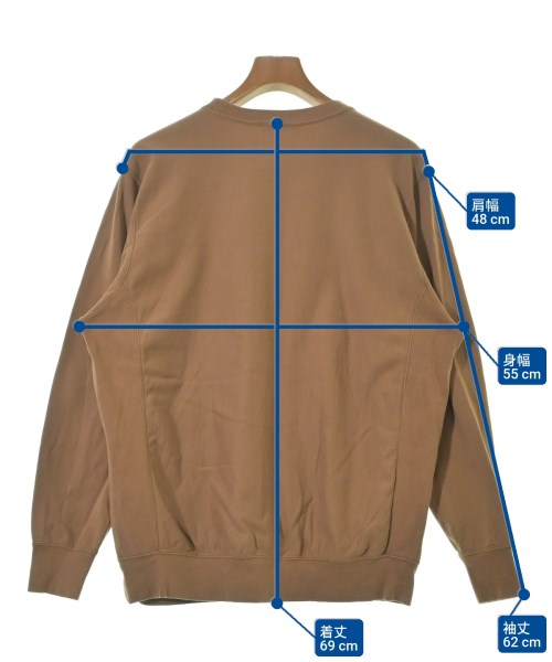 AURALEE（オーラリー）Tシャツ・カットソー 茶 サイズ:4(M位) メンズ/2200654334065