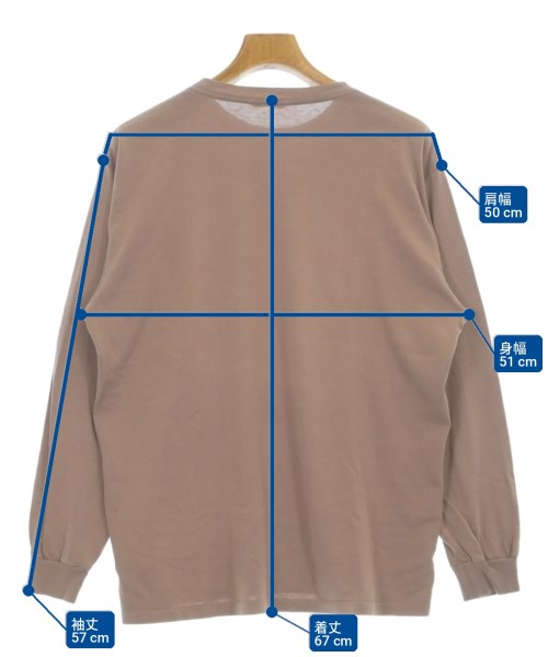AURALEE（オーラリー）Tシャツ・カットソー ピンク サイズ:3(S位) メンズ/2200702683077