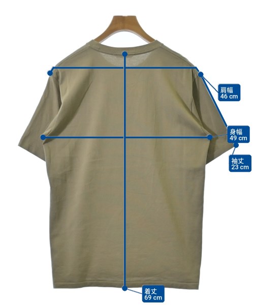 AURALEE（オーラリー）Tシャツ・カットソー カーキ サイズ:3(S位) メンズ/2200702398087
