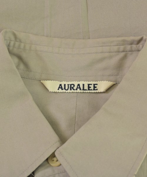 AURALEE（オーラリー）カジュアルシャツ 茶 サイズ:3(S位) メンズ/2200706131017
