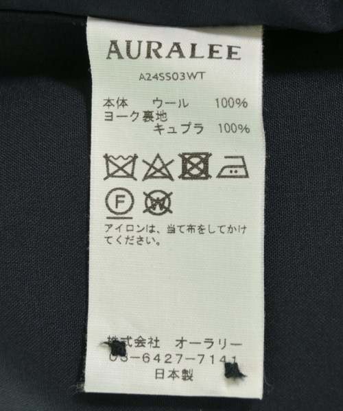 AURALEE（オーラリー）カジュアルシャツ 紺 サイズ:3(S位) メンズ/2200706564020