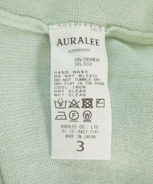 AURALEE（オーラリー）ニット・セーター 緑 サイズ:3(S位) メンズ/2200701291143