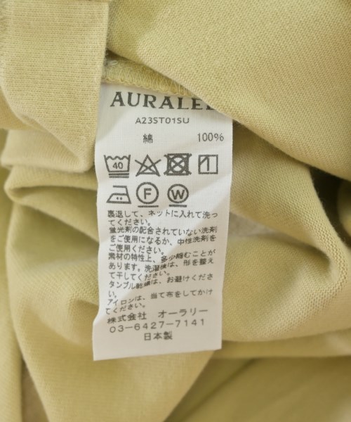 AURALEE（オーラリー）Tシャツ・カットソー ベージュ サイズ:3(S位) メンズ/2200707975030