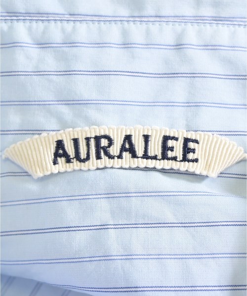 AURALEE（オーラリー）カジュアルシャツ 青 サイズ:3(S位) メンズ/2200707061030