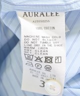 AURALEE（オーラリー）カジュアルシャツ 青 サイズ:3(S位) メンズ/2200707061030