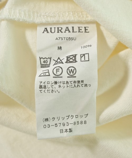 AURALEE（オーラリー）Tシャツ・カットソー 白 サイズ:1(M位) レディース/2200708349045