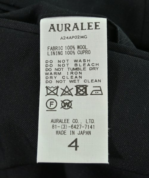 AURALEE（オーラリー）スラックス 黒 サイズ:4(M位) メンズ/2200709648062