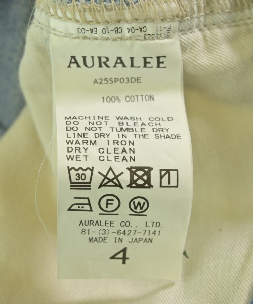 AURALEE（オーラリー）デニムパンツ 青 サイズ:4(M位) メンズ/2200709377160