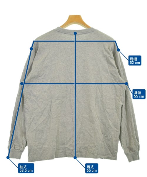 AURALEE（オーラリー）Tシャツ・カットソー グレー サイズ:3(S位) メンズ/2200708915158