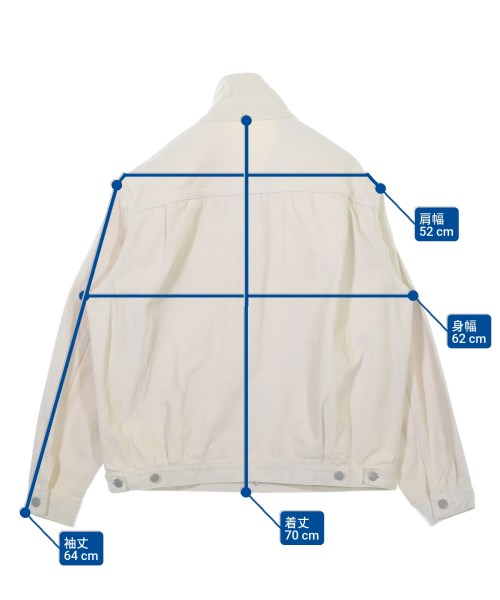 AURALEE（オーラリー）デニムジャケット 白 サイズ:5(L位) メンズ/2200662536321