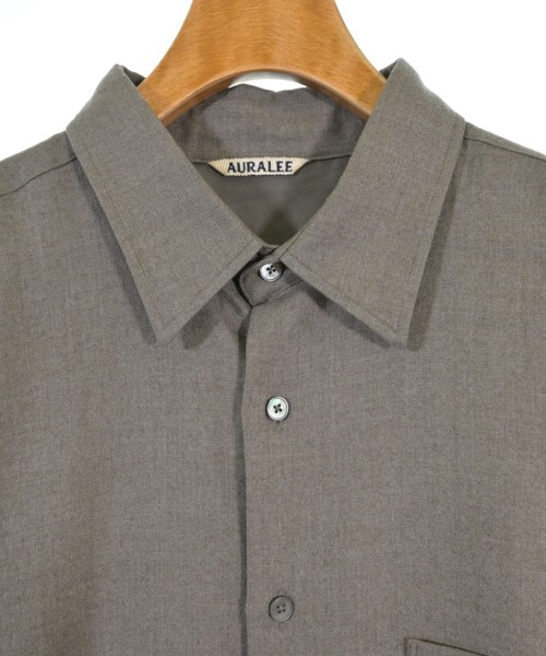 AURALEE（オーラリー）カジュアルシャツ 茶 サイズ:5(L位) メンズ/2200664225018