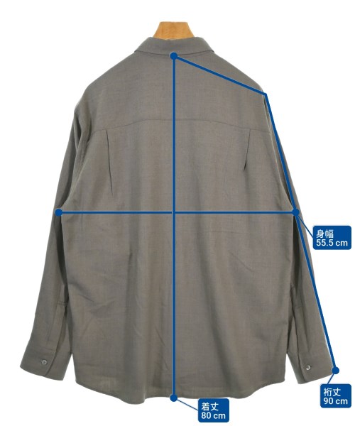 AURALEE（オーラリー）カジュアルシャツ 茶 サイズ:5(L位) メンズ/2200664225018