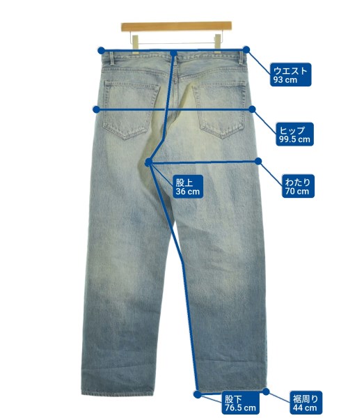 AURALEE（オーラリー）デニムパンツ 紺 サイズ:36(XXL位) メンズ/2200664182137