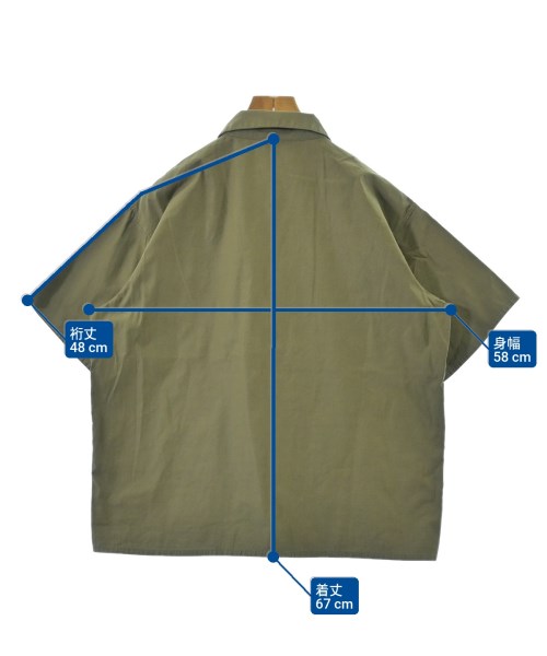 AURALEE（オーラリー）カジュアルシャツ カーキ サイズ:4(M位) メンズ/2200662935094