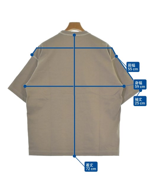 AURALEE（オーラリー）Tシャツ・カットソー ベージュ サイズ:3(S位) メンズ/2200666605030