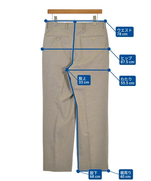 AURALEE（オーラリー）スラックス ベージュ サイズ:3(S位) メンズ/2200669250053