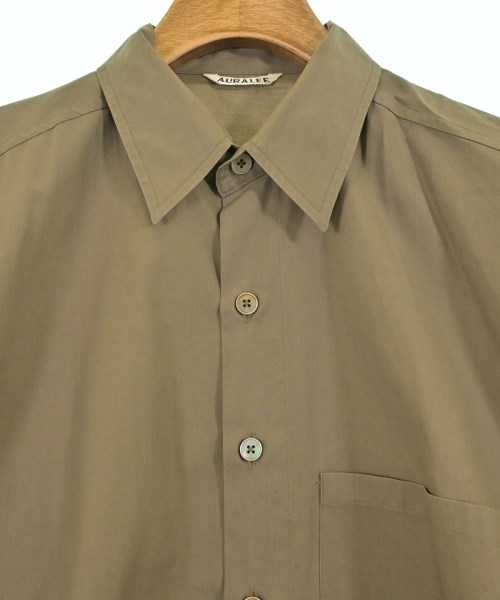 AURALEE（オーラリー）カジュアルシャツ カーキ サイズ:3(S位) メンズ/2200669325027