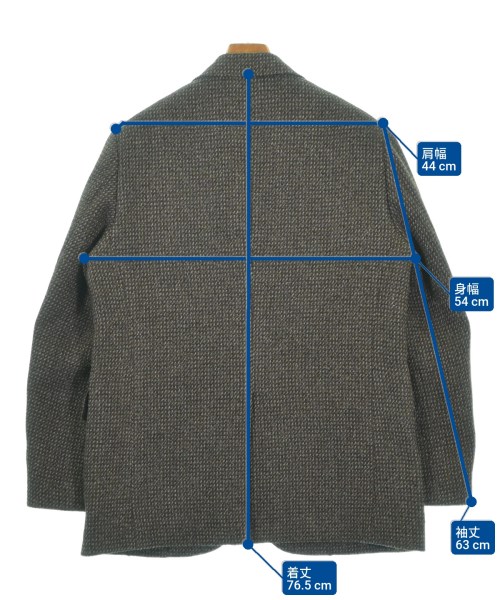 AURALEE（オーラリー）テーラードジャケット 茶 サイズ:1(S位) メンズ/2200669994032