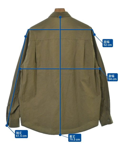 AURALEE（オーラリー）カジュアルシャツ 茶 サイズ:4(M位) メンズ/2200670657025