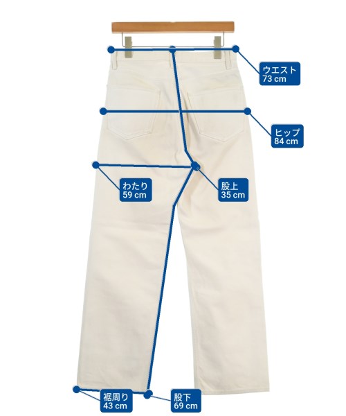 AURALEE（オーラリー）デニムパンツ 白 サイズ:28(S位) メンズ/2200671013042