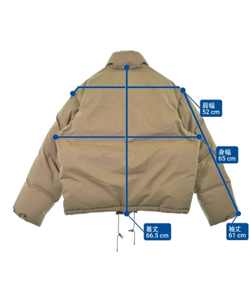 AURALEE（オーラリー）ダウンジャケット/ダウンベスト ベージュ サイズ:3(S位) メンズ/2200671756031