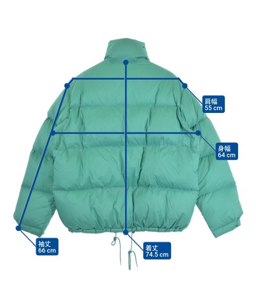 AURALEE（オーラリー）ダウンジャケット/ダウンベスト 緑 サイズ:5(L位) メンズ/2200672337017