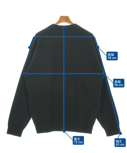 AURALEE（オーラリー）ニット・セーター 黒 サイズ:5(L位) メンズ/2200672337048