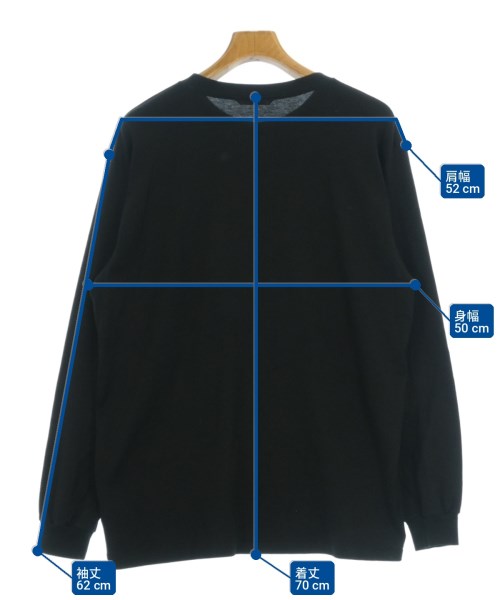 AURALEE（オーラリー）Tシャツ・カットソー 黒 サイズ:3(S位) メンズ/2200729706025