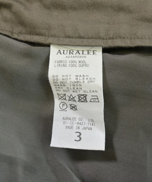 AURALEE（オーラリー）その他 茶 サイズ:3(S位) メンズ/2200731996117