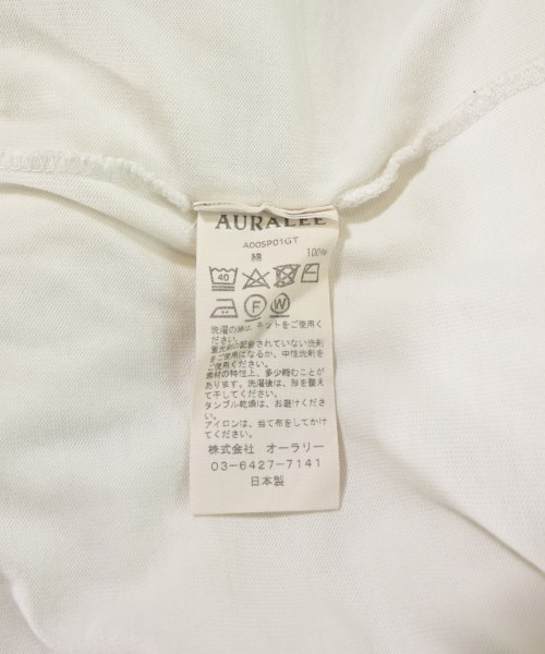 AURALEE（オーラリー）Tシャツ・カットソー 白 サイズ:4(M位) メンズ/2200717137145