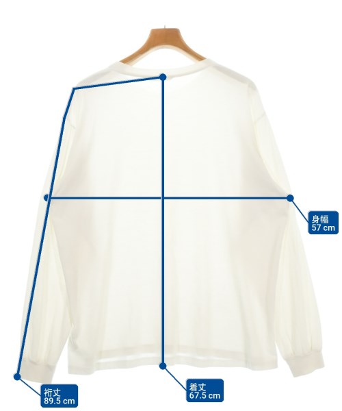 AURALEE（オーラリー）Tシャツ・カットソー 白 サイズ:4(M位) メンズ/2200717137145