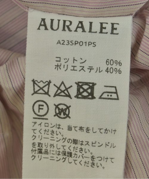 AURALEE（オーラリー）カジュアルシャツ ピンク サイズ:M メンズ/2200721374185